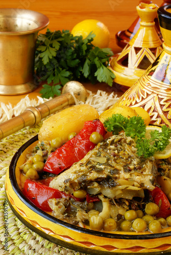 Moroccan chermoula fish tajine