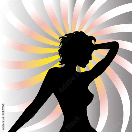 Beautiful woman background