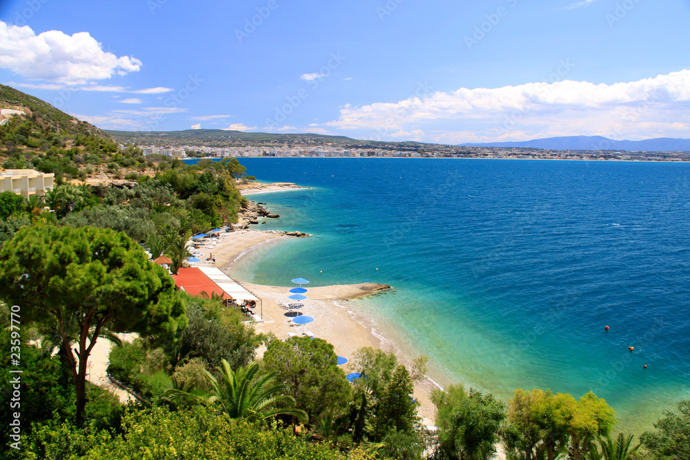 Beautiful sea coast in Greece