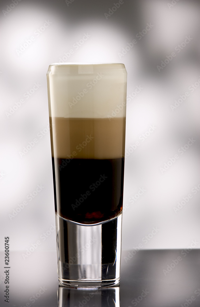 Layered coffee long drink