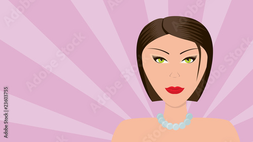 Woman with short hair