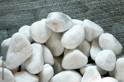 Photography white stones stacked in a vase