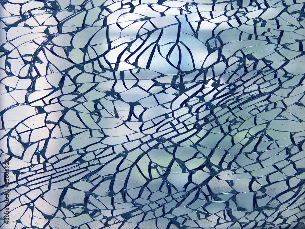 Obraz premium Cracks glass broken