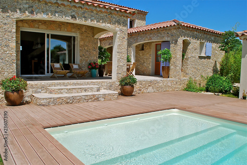 terrasse piscine photo