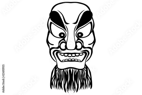 Fototapeta masque japonais
