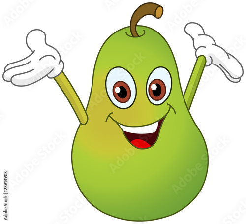 Cartoon pear