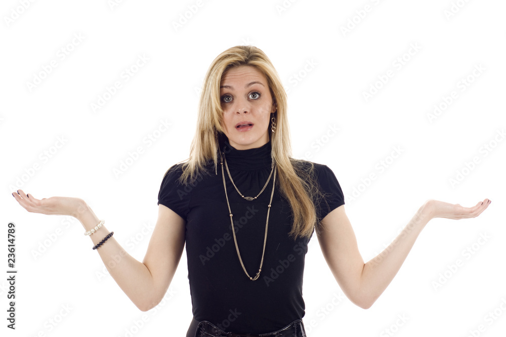 Fototapeta premium Woman with Hands Up