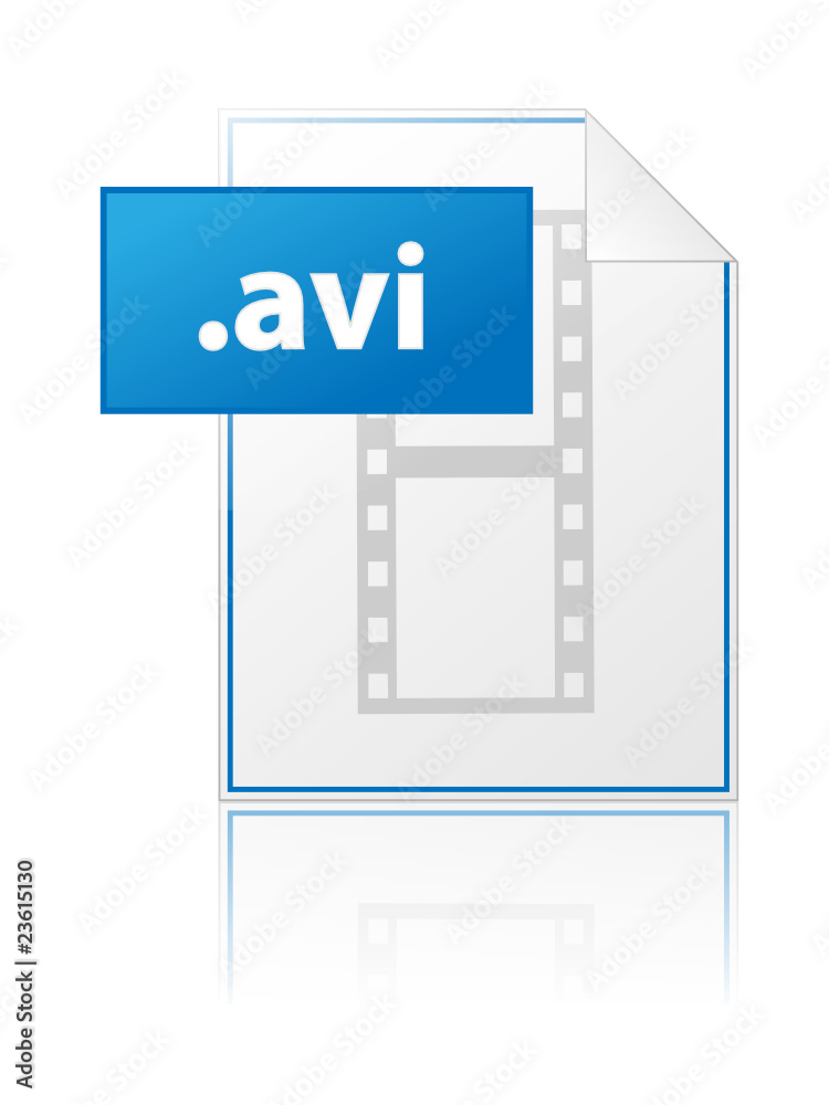 Vecteur Stock AVI icon (video clip mpg mpeg file format extension type  vector) | Adobe Stock