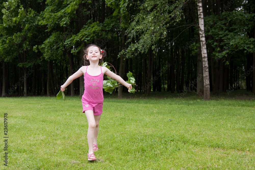 Girl in a park