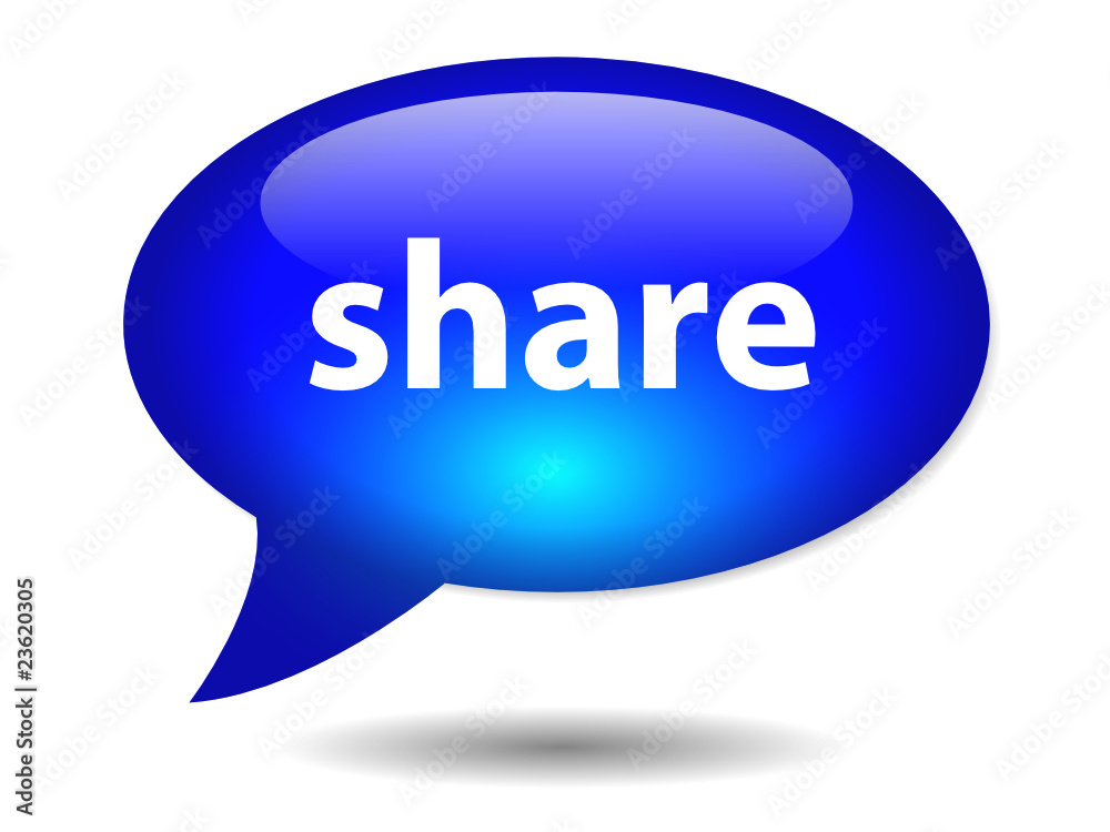 SHARE speech bubble icon (web button forum opinion internet go) SHARE speech bubble icon (web button forum opinion internet go)