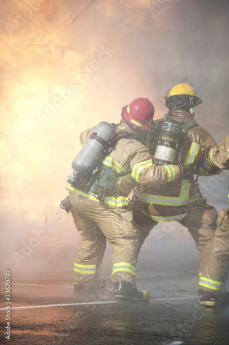 Fire training exercise