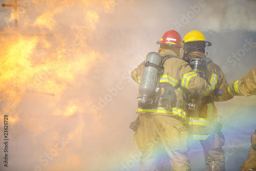 Fire training exercise