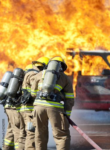 Fire training exercise