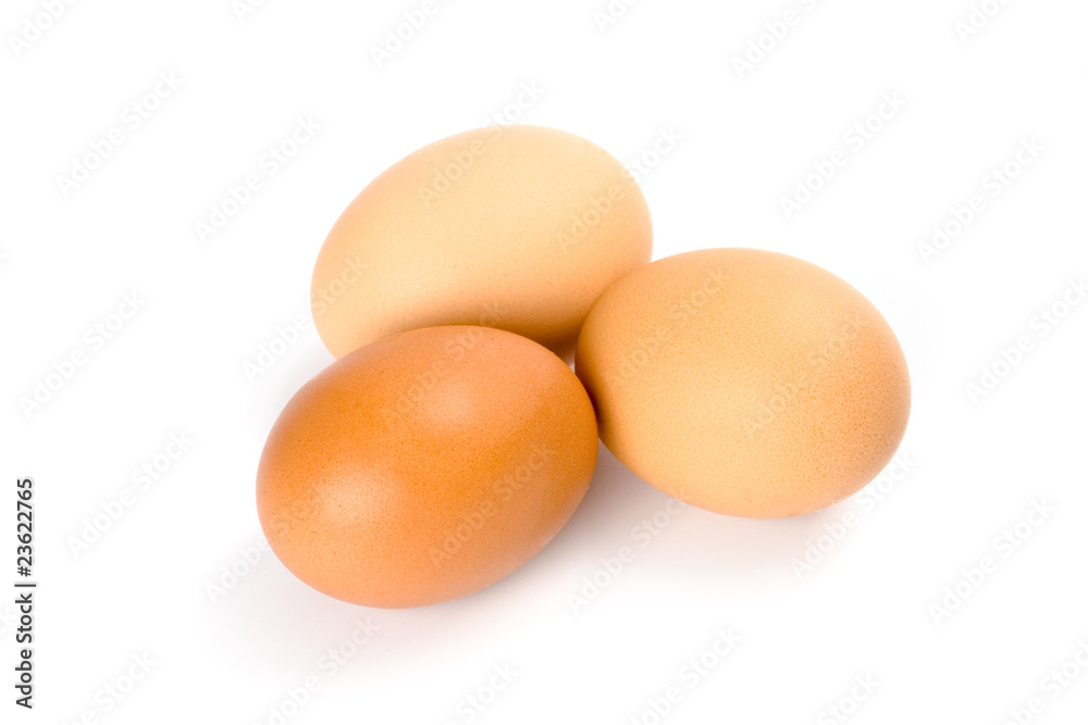 three brown eggs three brown eggs