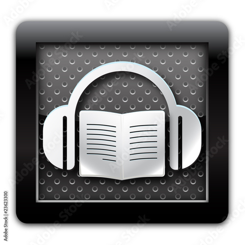 Audiobook metal icon