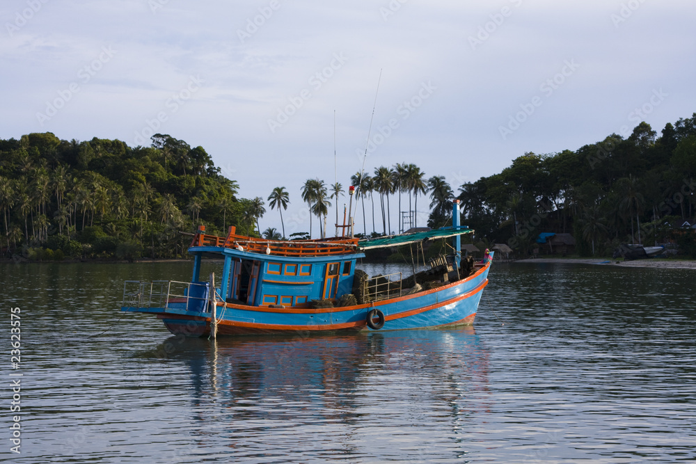 Boat in sea .Thailand .