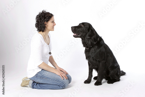 Frau mit Hund photo