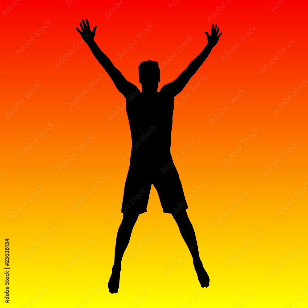 man jumps vector illustration man jumps vector illustration