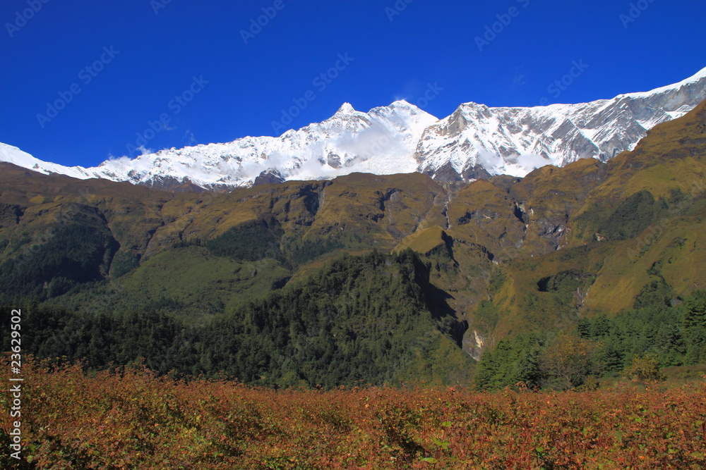 Fototapeta premium Himalaya and Blue Sky