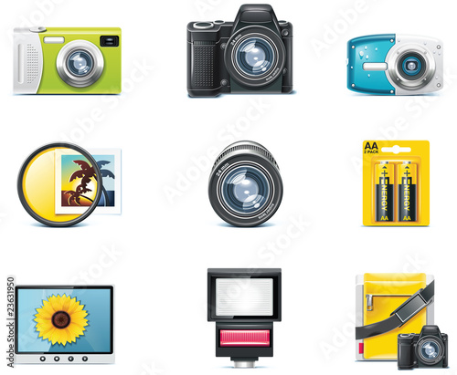 Vector photography icons. Part 1
