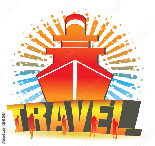 The Boat Travel Illustration