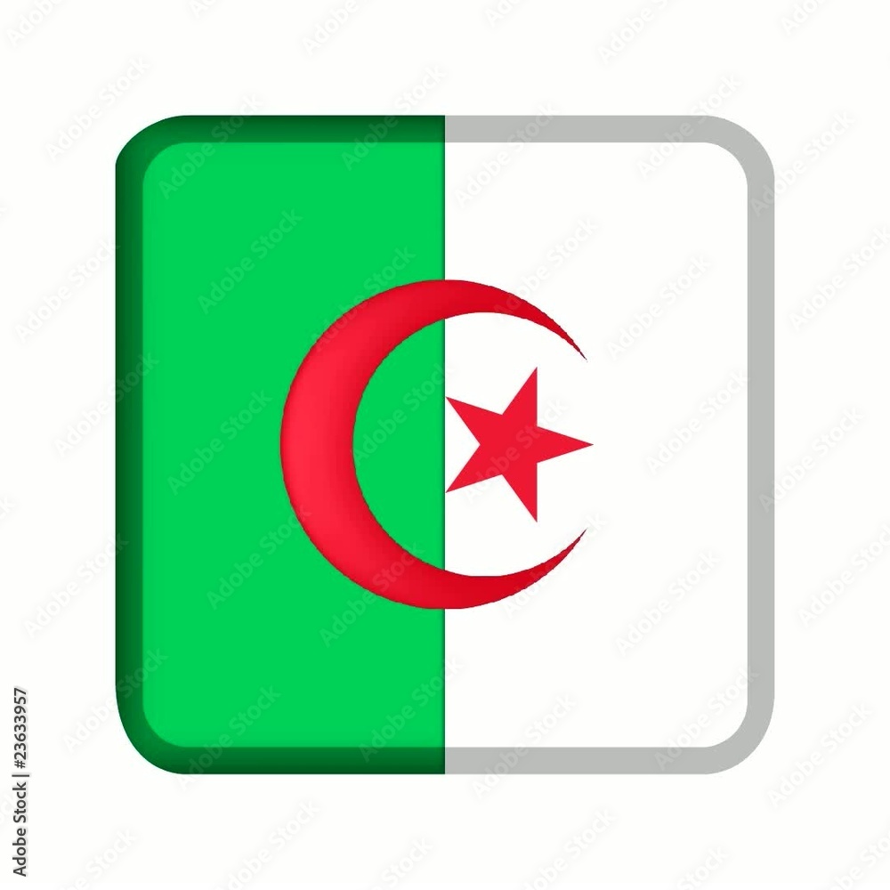 animation bouton drapeau algérie