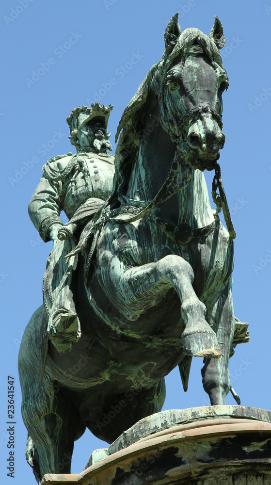 Fototapeta premium Monument to Vittorio Emanuele II in Florence, Cascine Garden