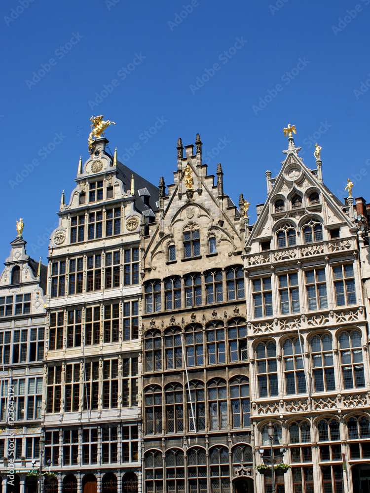 Mittelalterliche Architektur iam Grote Markt in Antwerpen