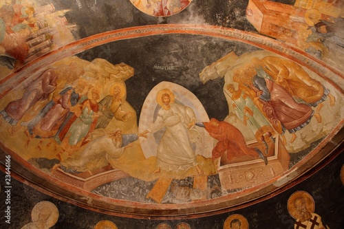 famous painting in Chora church