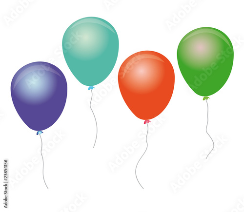 Ballons in verschiedenen Farben