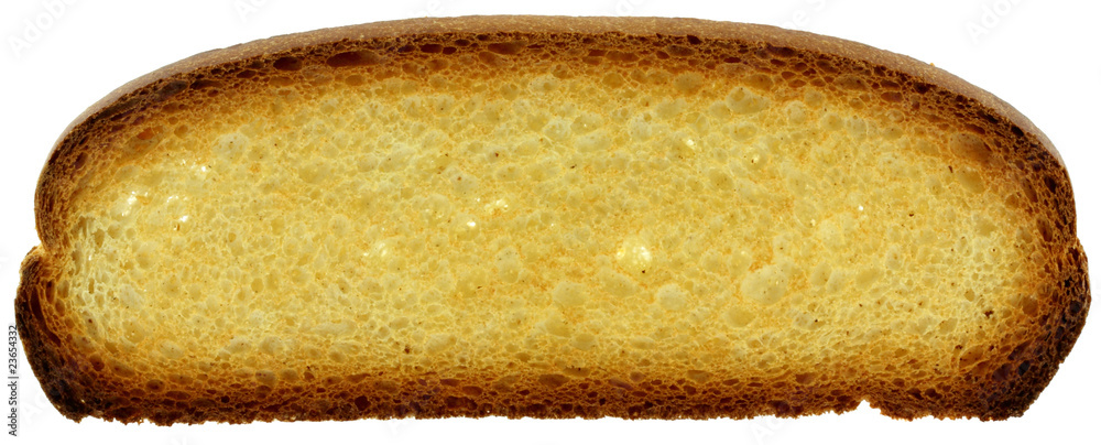 tranche de pain grillé, fond blanc tranche de pain grillé, fond blanc