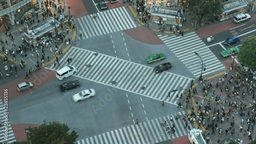 Time lapse Shibuya cross-walk