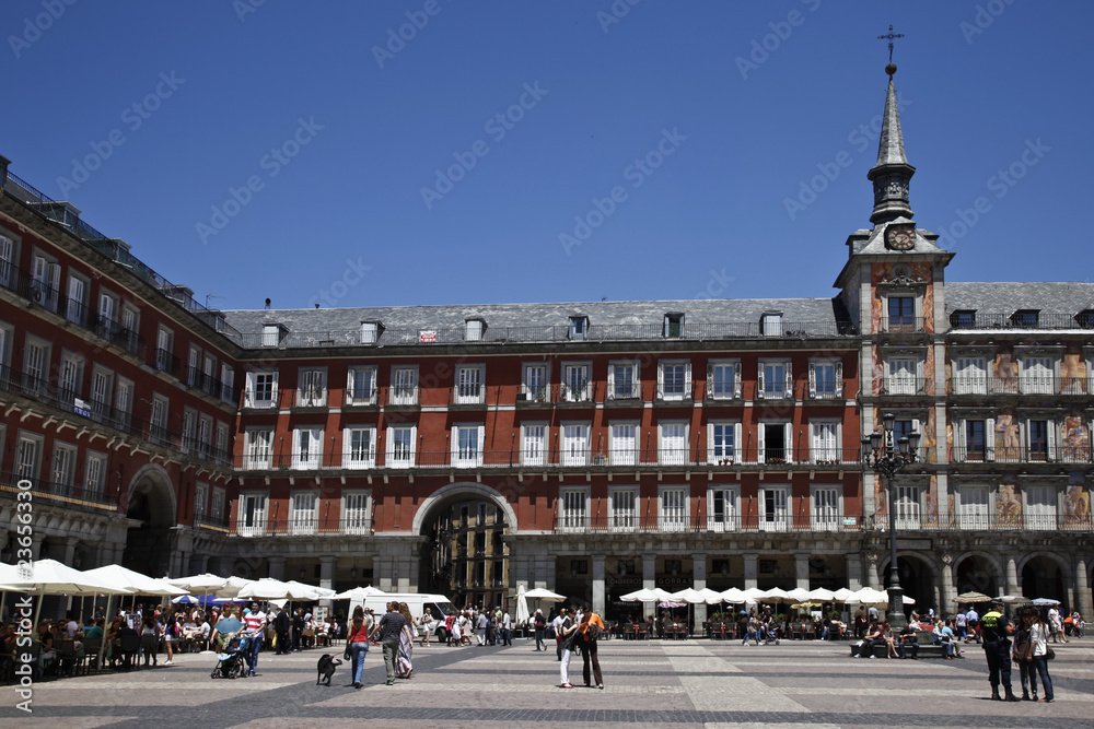 Naklejka premium Plaza Mayor de Madrid