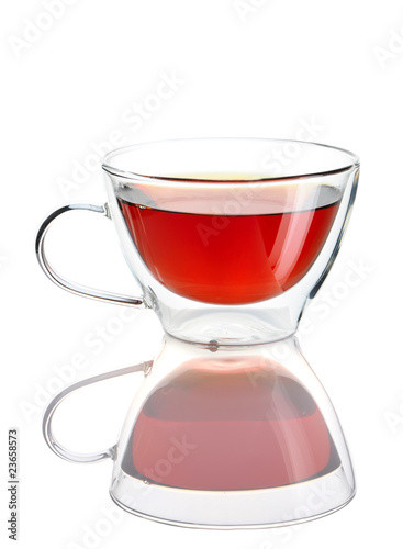 Cup of tea isolated on white