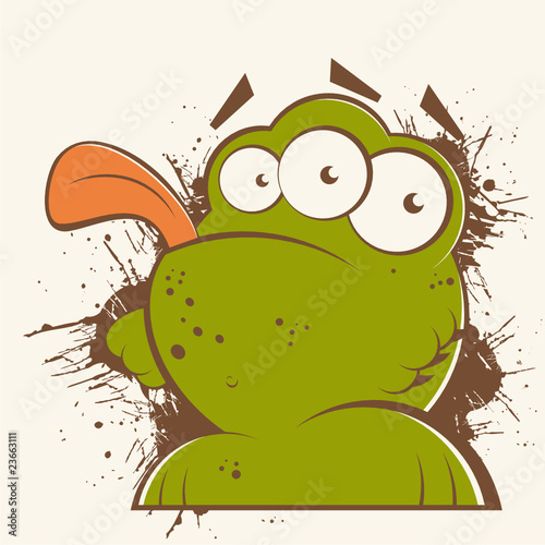alien außerirdischer cartoon vintage monster