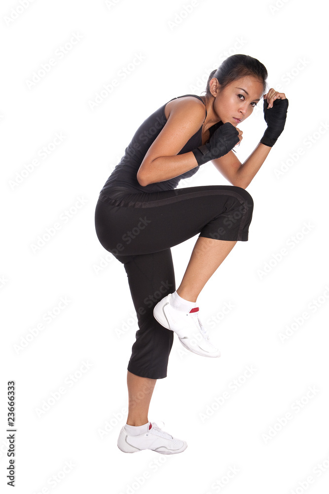 Female employee taking a fighting pose - Stock Illustration [77328189] -  PIXTA