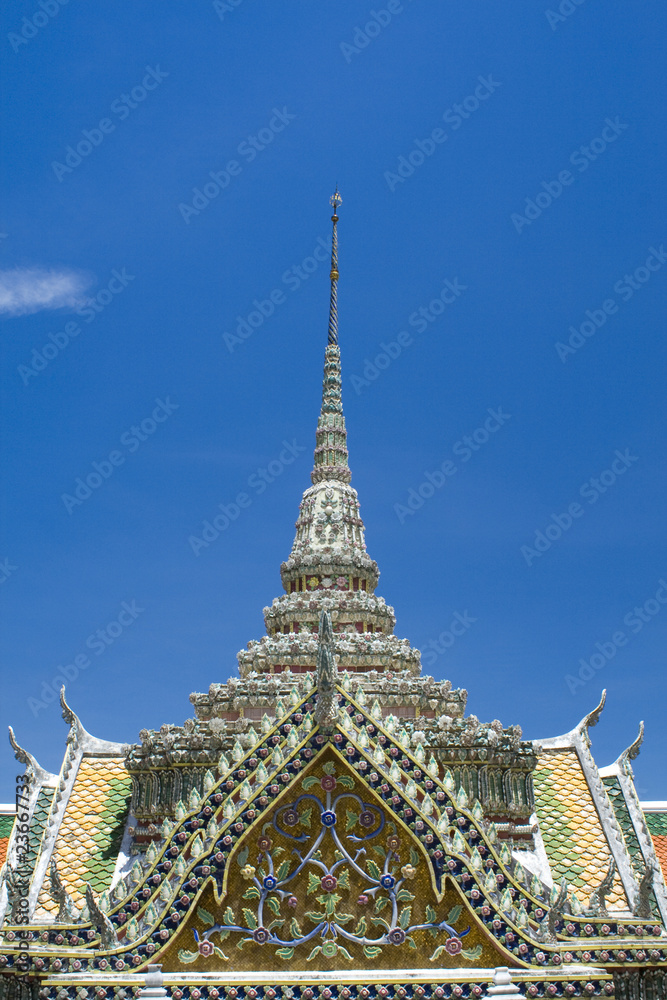 Fototapeta premium Tile roof in Thai style
