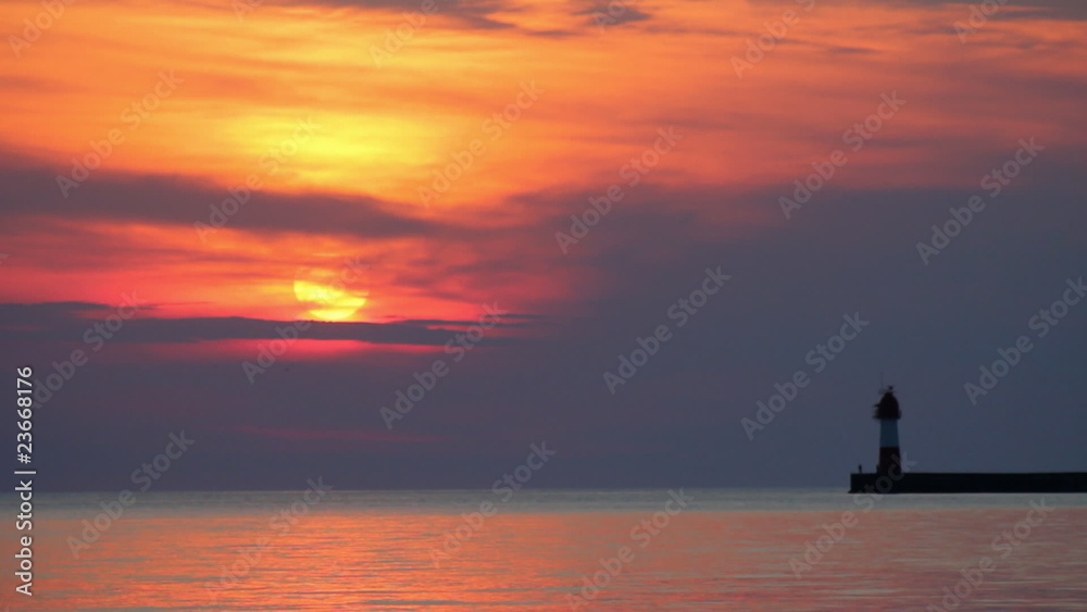 Lighthouse Sunset.