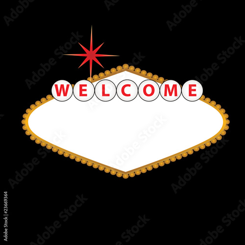 Blank Las Vegas Sign