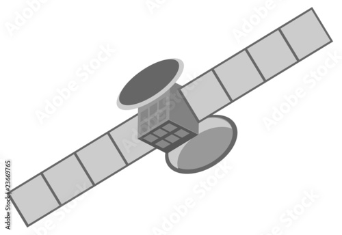 Vector illustration of satellite