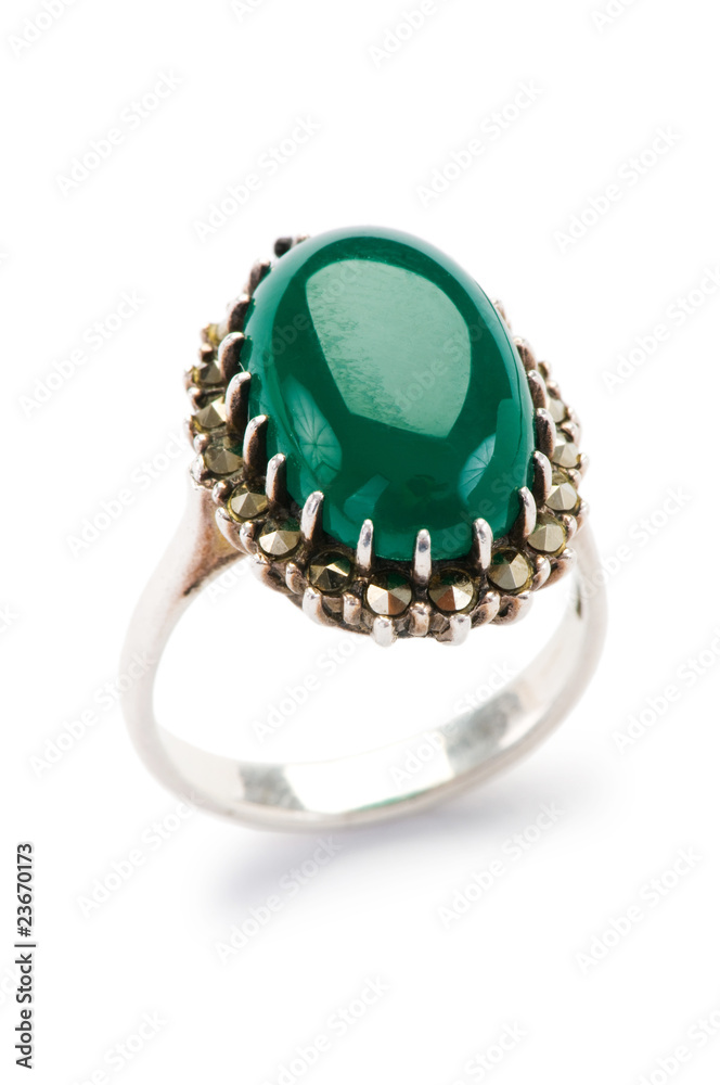 Jewellery ring isolated on the white background Jewellery ring isolated on the white background