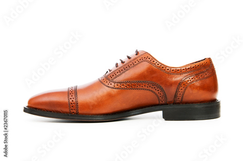 Male shoes isolated on the white background