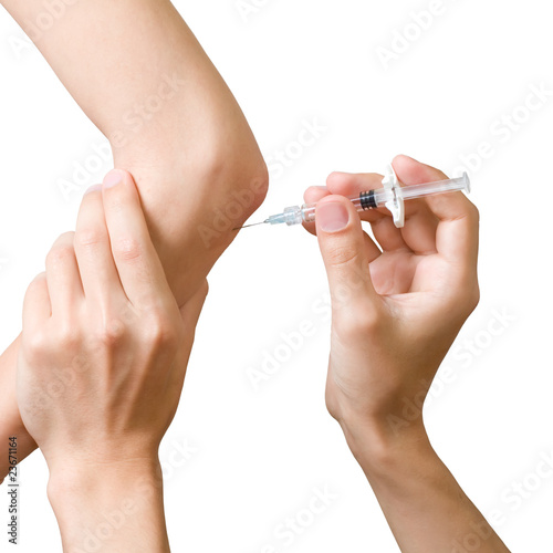 intra-articular injection photo