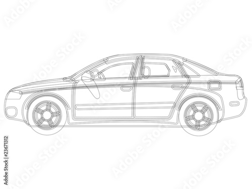 auto sketch vector