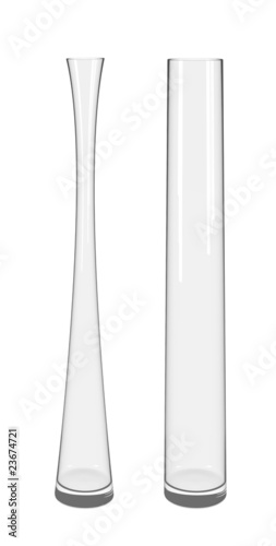 Принти на полотні High glass transparent vases