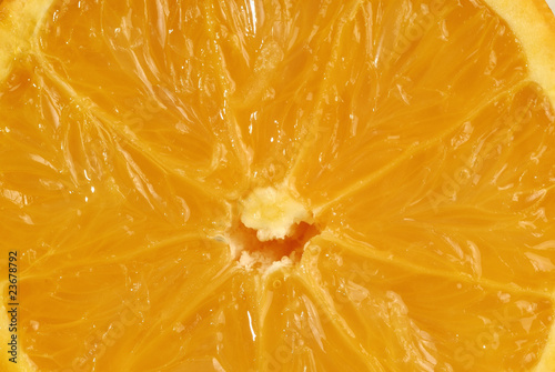 Naranja, detalle del interior