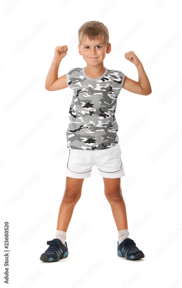 Boy on a white background. Boy on a white background.