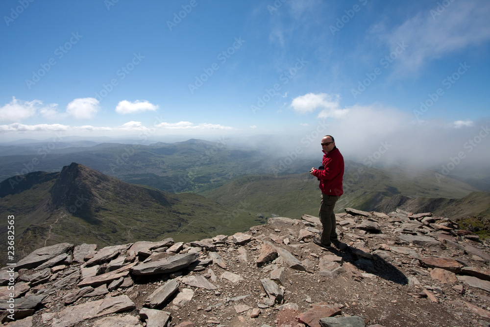 Obraz premium View from the top of Snowdon
