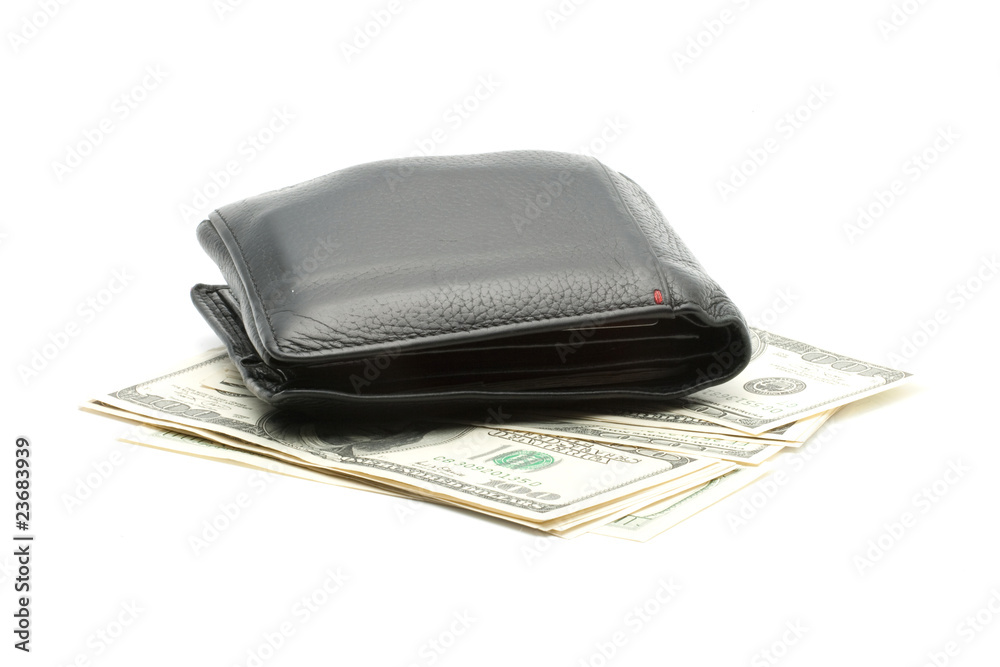 wallet with dollars