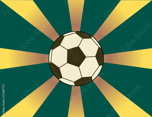 Sunburst Soccer Background